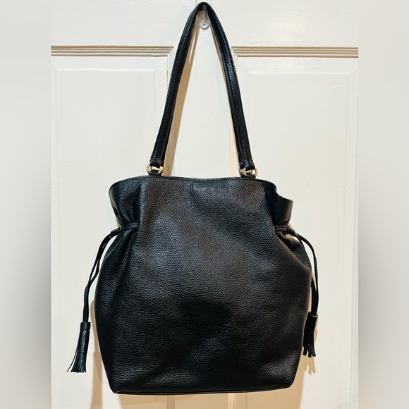 COACH Andy Tote Horse & Carriage Black Leather Luxury Designer Premium Classic - Picture 7 of 14